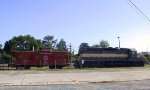 SAL 1114 & caboose sit inside the wye